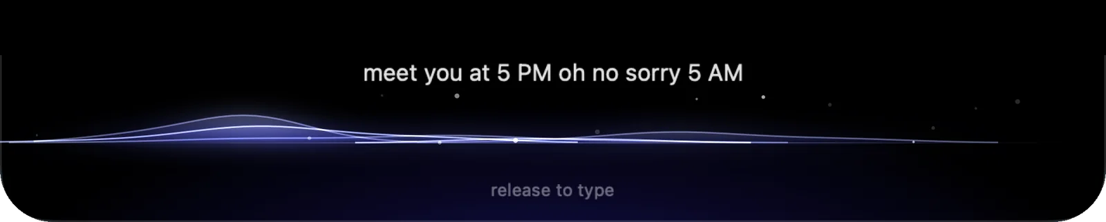 NotchMemo listening below the notch while you dictate.